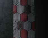 Japanese Fabric Silk Textile Vintage Kimono Antique Boro Patch Kusakizome OSHIMA Woven 46.5"/EIL08/55