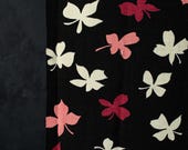 Vintage Japanese Wool Kimono Fabric Scrap / Showa Era Textile Remnant / Sewing, Patchwork & Upcycling Material 58.3"
