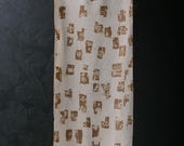 Japanese Fabric Silk Textile Vintage Kimono Antique Boro Patch Kusakizome Dyed 37.8"/EIK83/60