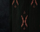 Vintage Japanese Cotton Kasuri Fabric Scrap / Showa Era Geometric Ikat Textile / Wabi-Sabi 51.2"