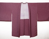 HAORI Japanese Vintage Kimono Silk Antique Jacket Robe Dress Dyed/EB879/600