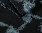 Japanese Fabric Cotton Textile Vintage Kimono Antique Boro Patch Indigo Blue KASURI Woven 55.5"/EIE80/90