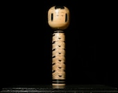 Japanese Wooden Doll Vintage Ornament KOKESHI Antique Sculpture Figurine 1945-/H 14.2"/EIF70/880