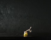 Japanese Pottery Doll Vintage Ornament NEZUMI TAWARA Antique Small Figurine Hikawa Shrine 1945-/H 1"/EIQ20/20