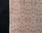 Antique Japanese Silk Textile / Woven Floral Medallion & Interlocking Geometric Pattern Fabric / Taisho Era 77.2"