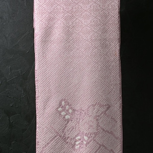 Japanese Fabric Silk Textile Vintage Kimono Antique Boro Patch Kusakizome SHIBORI Dyed 43.7&quot;/EIK03/50