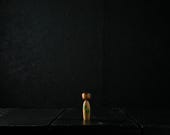 Vintage Japanese Kokeshi Doll – Hand Painted, One of a Kind 2.8"/EIW17/20