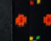 Vintage Japanese Wool Kimono Fabric Scrap / Showa Era Textile Remnant / Sewing, Patchwork & Upcycling Material 56.7"