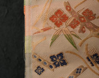 Japanse stof zijde textiel vintage kimono antieke boro patch geweven 37"/EIS25/165