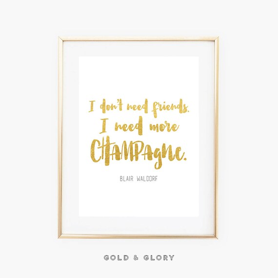 Zitat Von Blair Waldorf Gossip Girl Angebot Etsy