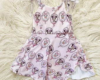 Minnie Baby Girl Dress, Disney Princesses Activewear skirted Romper, Toy Story Dress, Baby Girl Romper Clothes, Disney Outfit