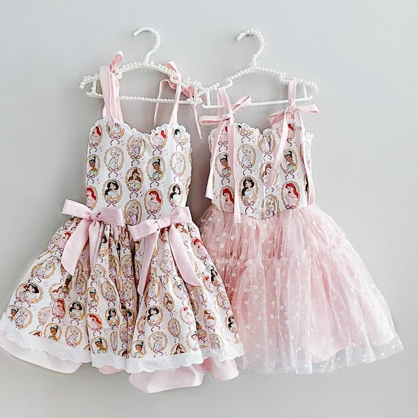 Princess Dress Elsa Ariel Belle Tiana Rapunzel Jasmine, Girl Birthday Outfit dress