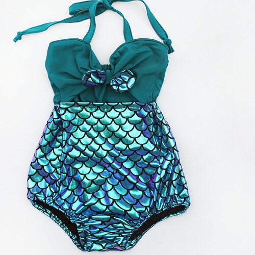 Baby Girl Swimsuit Toddler Mermaid Bikini Girls Bathing Suit Etsy