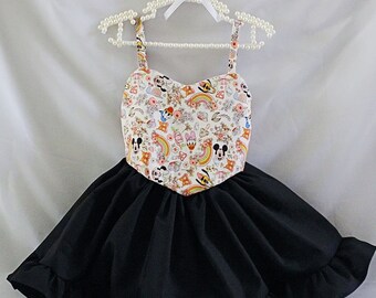 Minnie Mouse Dress Disney Girl Dress Magic friends