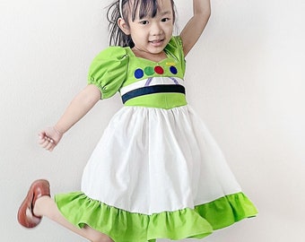 Woody Jessie Dress Toy Story Buzz Girl Outfit, baby girl clothes, baby girl dress