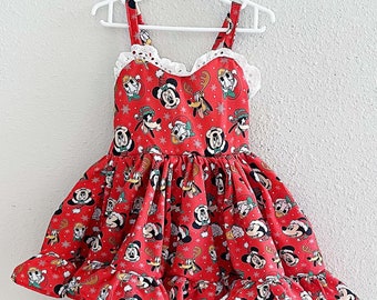 sachin and babi light blue dress Her Universe Disney Holiday Velvet Long-Sleeve Dress main image 1