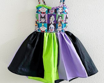 Disney Villains Halloween Girl Dress Halloween Costume, baby girl clothes, baby girl dress