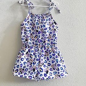 Minnie Mouse Romper Baby Girl Romper Disney Romper Birthday Outfit