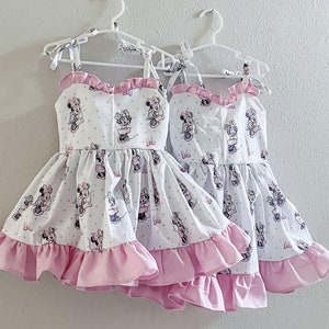 Minnie Mouse dress toddler girl Mouse birthday outfit for girls Pink Minnie Mouse Dress