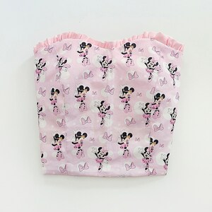 Disney Crop Top Minnie Mickey Mouse Bustier Disney Shirt