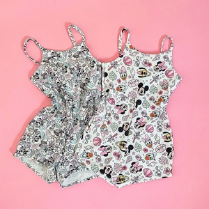 Disney Cami Romper Girl Fitted Unitard Romper Minnie Mouse Romper