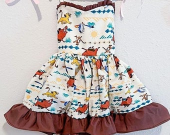 Lion King Girl Dress Baby girl dress Girl Clothes Animal Kingdom Disney Dress