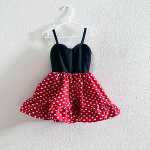 Minnie Red dots Dress Girl Dress Baby Girl Clothes Baby Girl Dress Red dots dress Mouse Dress