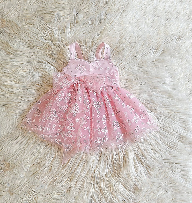 Luxury Baby Girl Tutu Dress Pink Floral