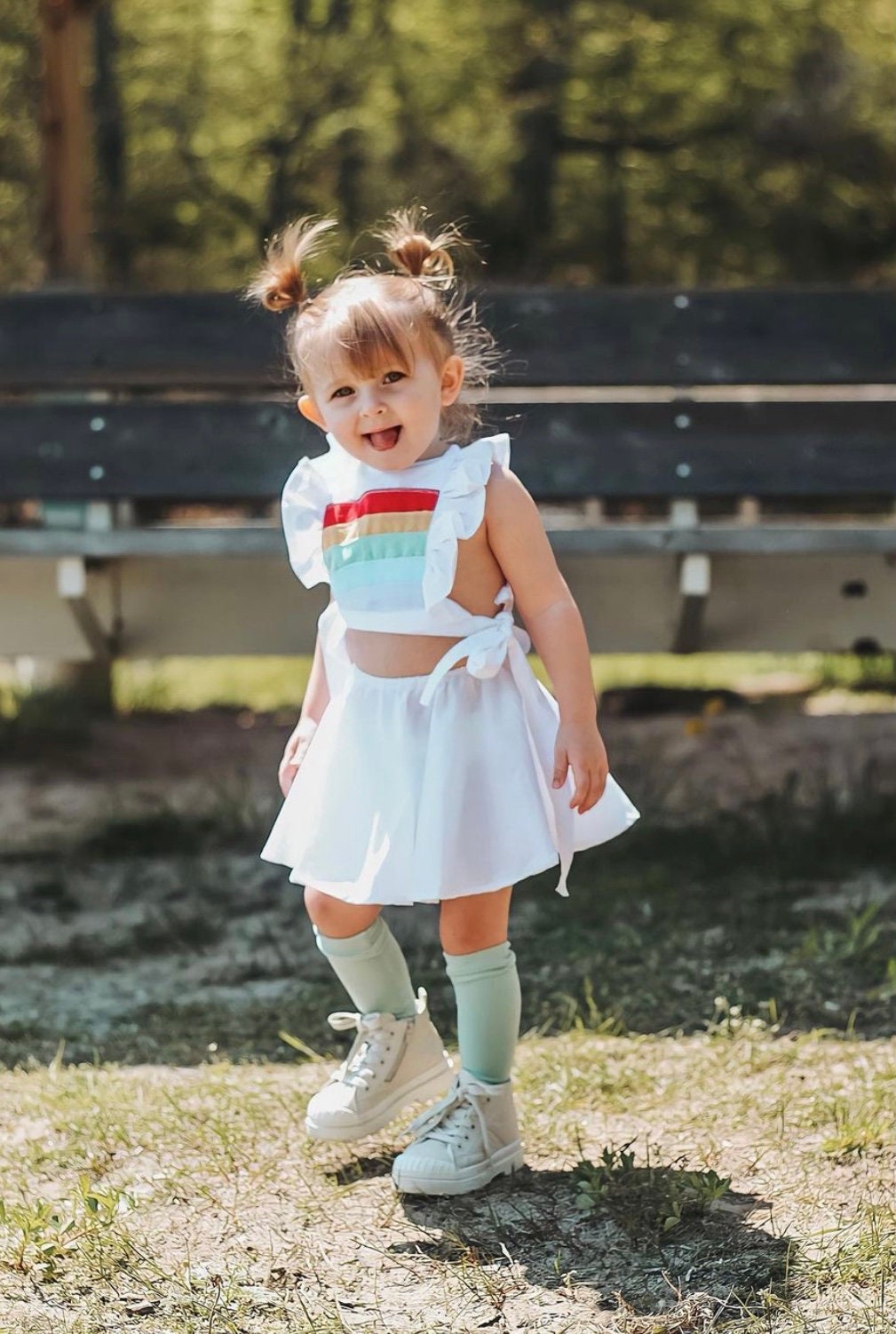 Baby girl clothes Rainbow Baby Girl outfit Rainbow Girl Etsy