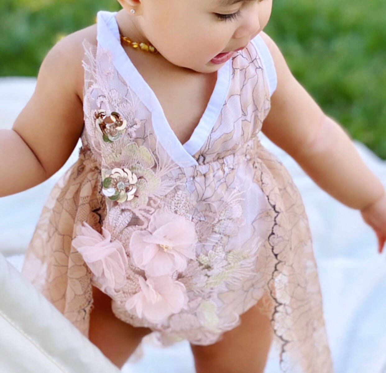 Baby Girl Dress First Birthday Dress Cake Smash Outfit Etsy
