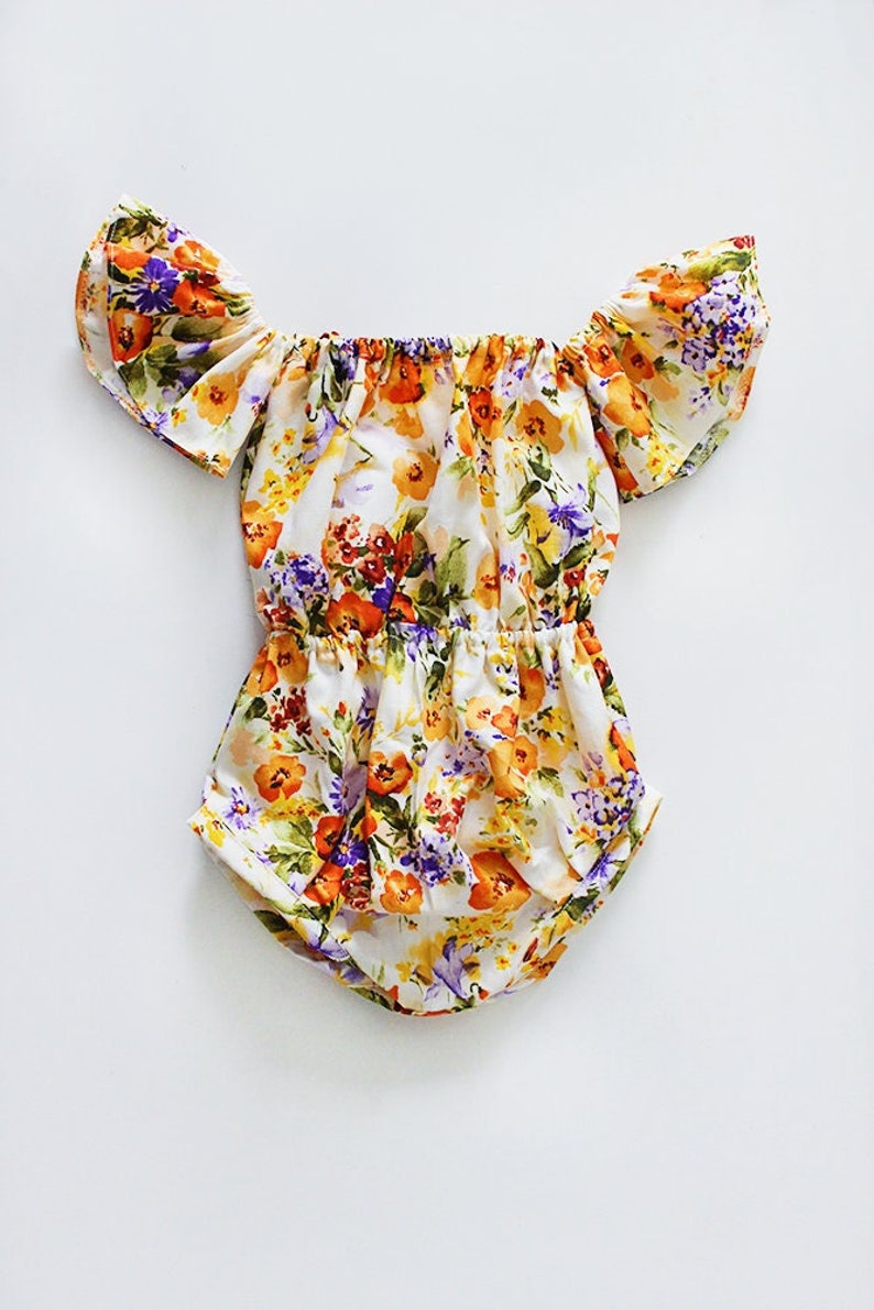baby clothes, Baby Romper, baby girl, Photography prop, Baby Bodysuit, Vintage Romper, Summer, Boho, Birthday outfit, babyshower gift image 1