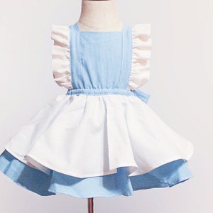 Alice in Wonderland Dress, Disney Princess Dress, First Birthday Party Dress Vintage Style