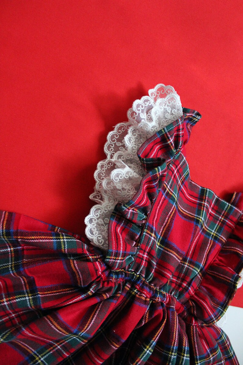 Baby Girl Pinafore Dress Baby Girl Dresses Red Plaid Dress Etsy