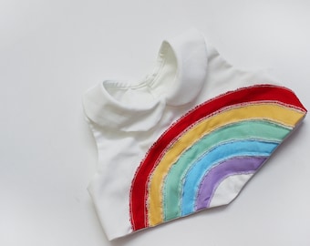 Rainbow Print Rainbow Crop Top Forever 21 Baby Girl Clothes Crop