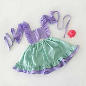 Girl Little Mermaid Ariel Dress Disney Princess costume Alice Baby girl dresses baby girl clothes, Baby Pinafore baby girl outfit