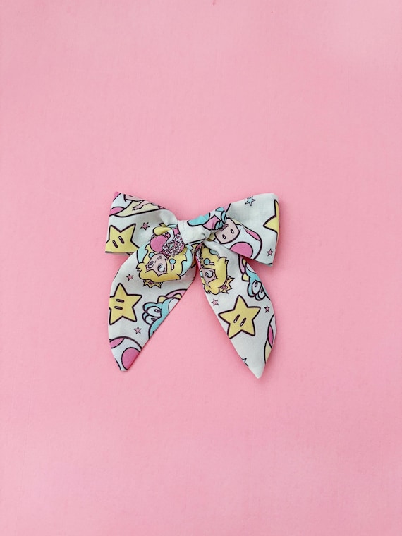 Princess peach Hair Bow Baby Hair bow Hair Clip headband