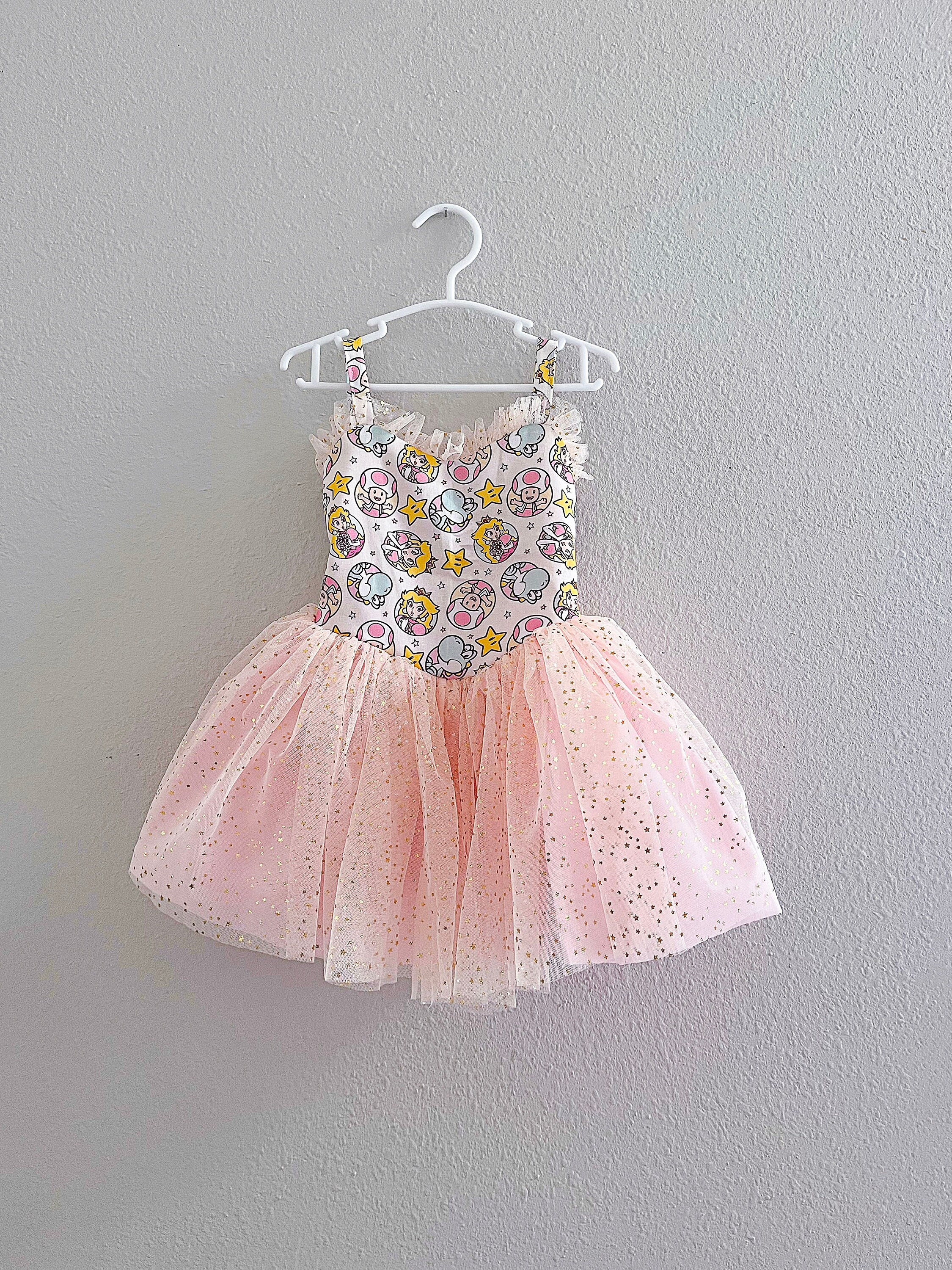 open lace back dress Princess Peach Dress made for SmartDoll  Dollgerie