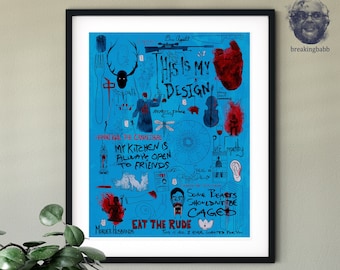 Hannibal Poster - 11x14 Print - This is My Design - Eat the Rude - Wendigo - Hannibal TV Show