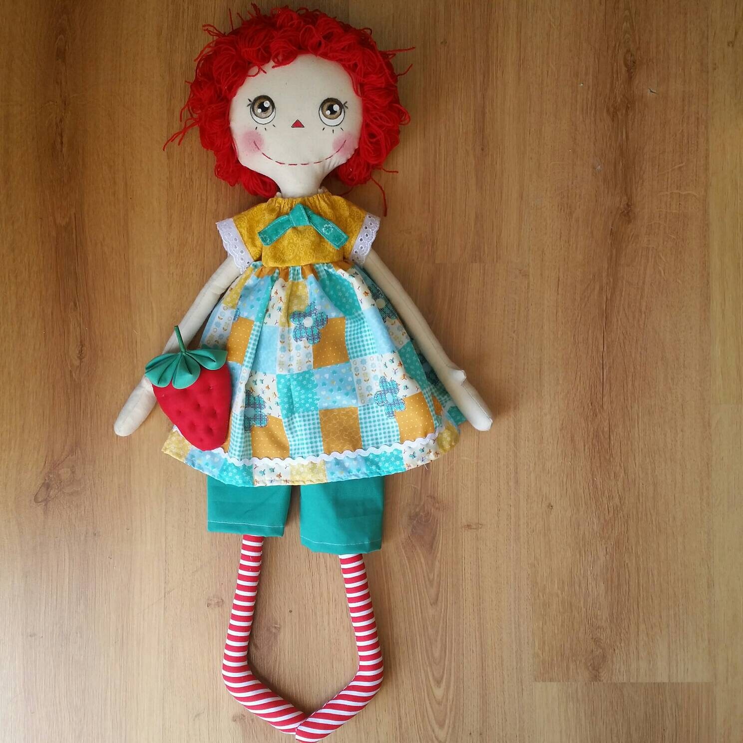 Large Doll, Handmade Doll, Cloth Doll, Rag Doll, Christmas Doll ...