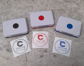 Ink Pad, Stamp Ink Pad, Small Size 6.5cm x 4.5cm (65mm x 45mm) Colours Available Black, Red & Blue.