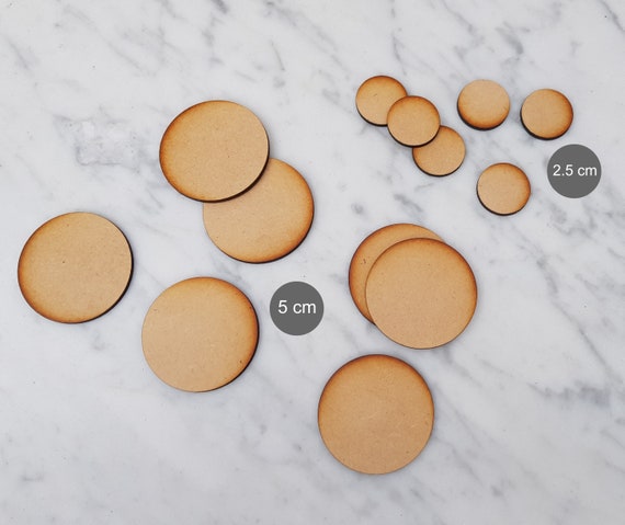 10 x Wooden Mdf Circles 4mm thick 12cm ideal for coasters