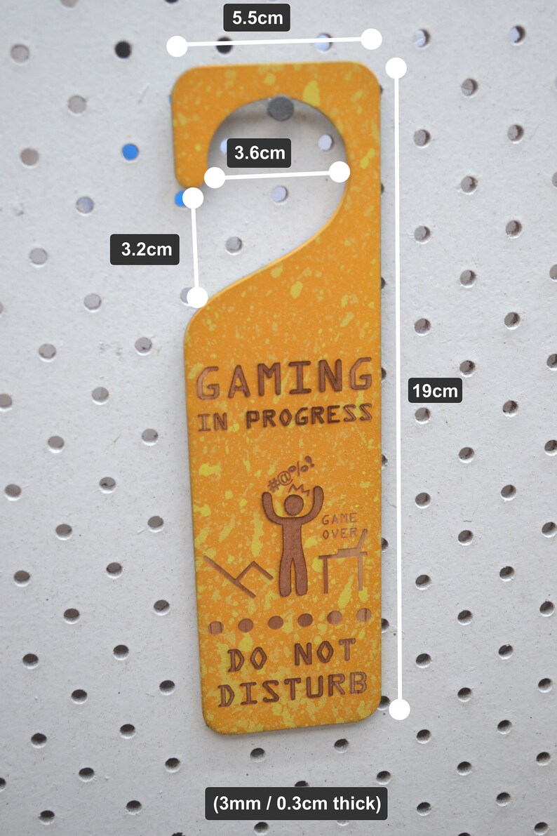 GAMING Do not Disturb Door Hanger Sign | Etsy