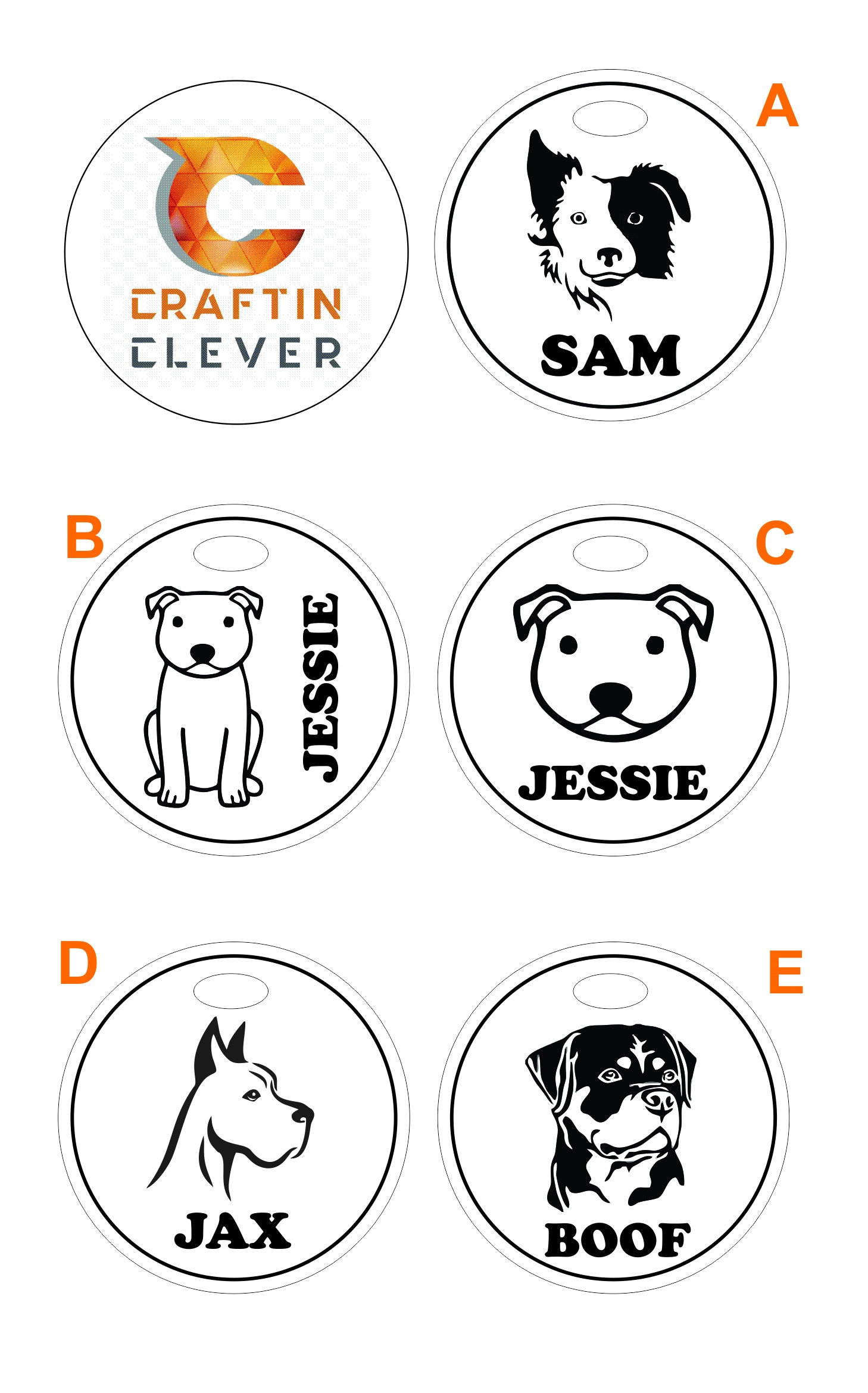 Wooden Pet Name Tags Bundle X2 Etsy Australia