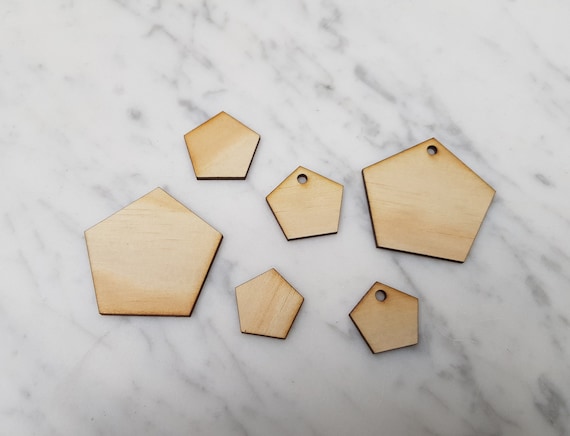 3cm 5cm MDF Triangles 1cm Laser cut wooden shape 4cm 2cm