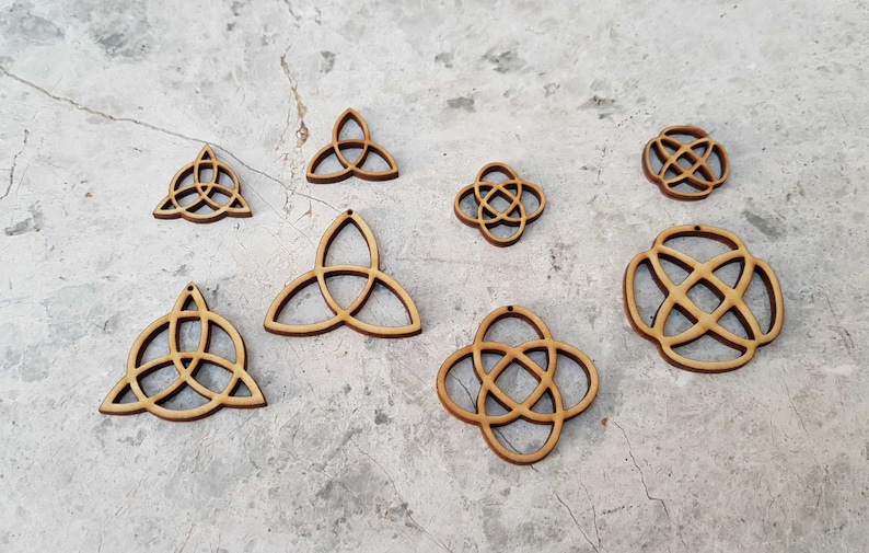 Celtic Knot Wooden Earring Laser Cut 3mm 1/8 thick Etsy
