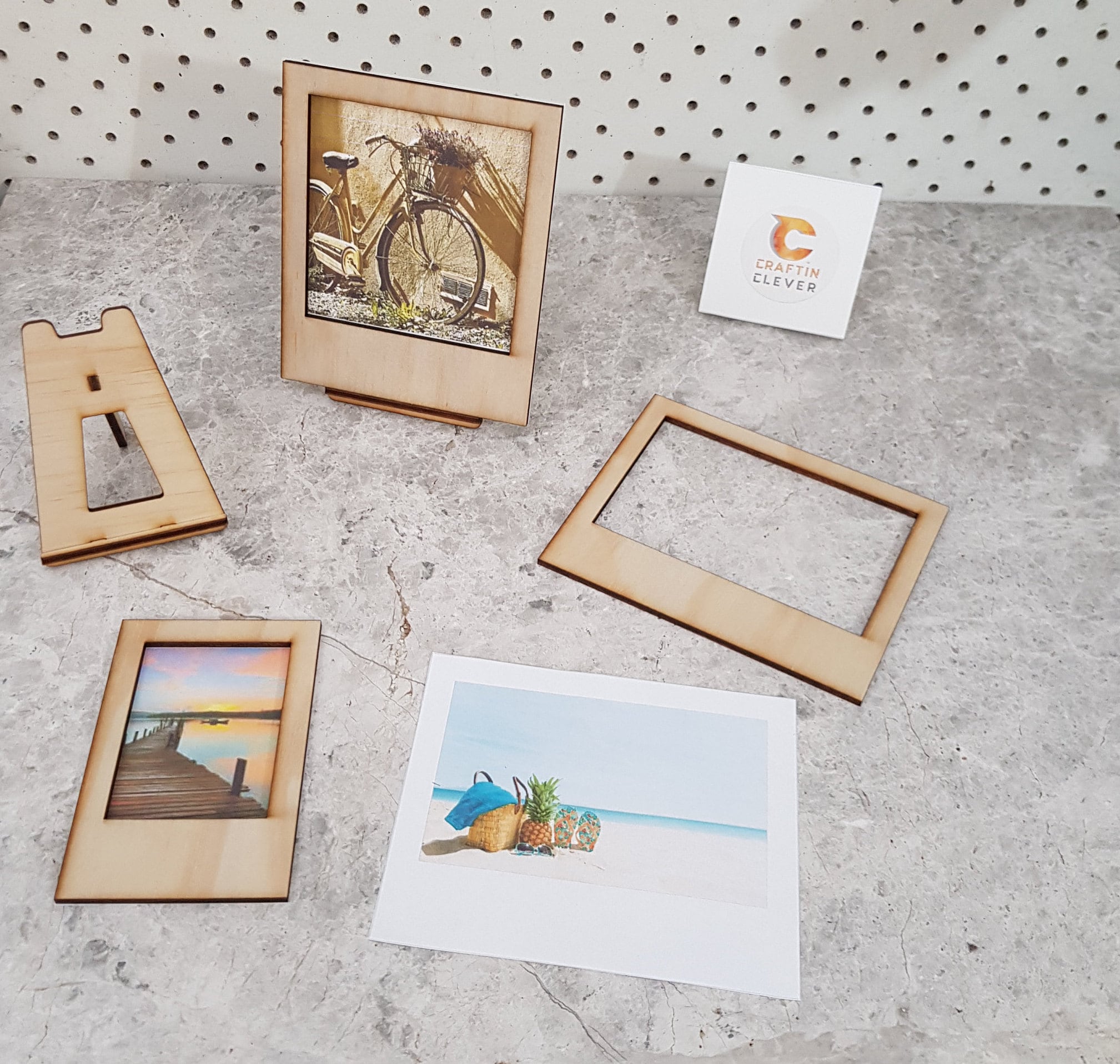 polaroid style photo photograph frame' Sticker