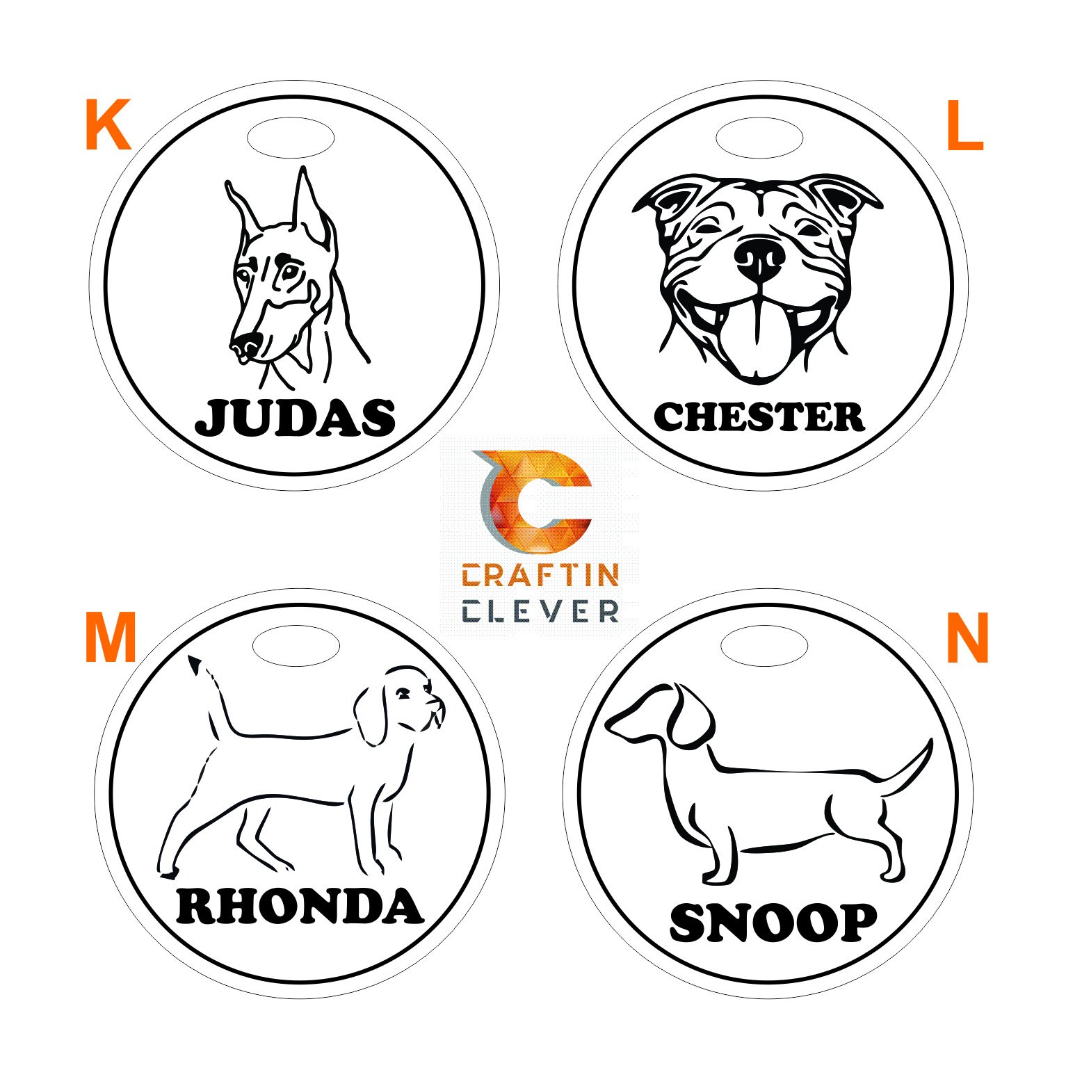 Wooden Pet Name Tags Bundle x2 Etsy