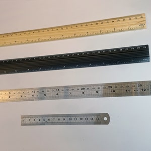 Ruler, Rulers, Wooden Ruler, Metal Ruler, 30cm Ruler, 15cm Ruler, Hobby Ruler, School Ruler.