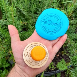 Play Dough Stamp, Play Doh Stamp, Embossing Stamp, Personalised Stamp, Co Logo Stamp, Make Your Play Doh Stamp, optional Colored Handles.