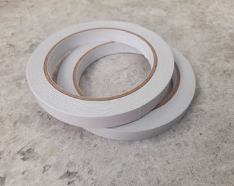 Double Sided Tape, Craft Tape, Adhesive Backed Double Sided Tape. Tearable Double Sided Tape, 12mm wide, 20 Metre Roll. Single or Twin Pack.